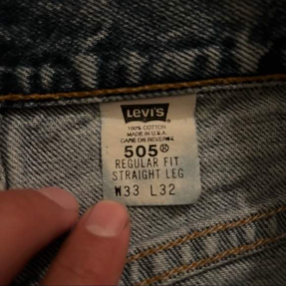 (Sold) Levi’s Vintage 90s Red Tab 505 Faded Blue Jeans (30 x 32) - Picture 6 of 14